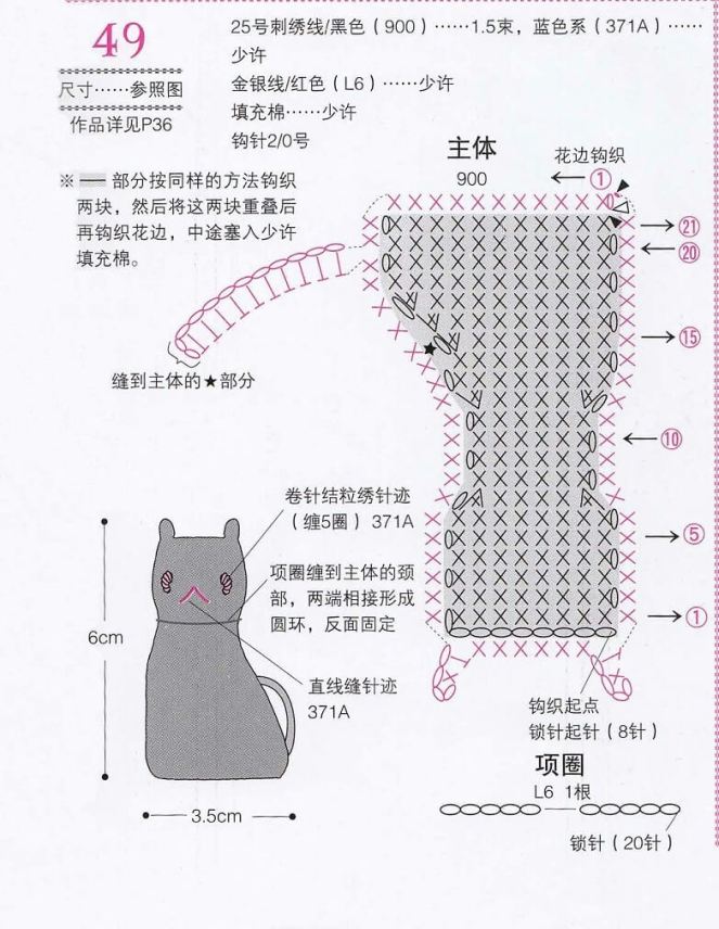 Small crochet cats easy amigurumi toy pattern